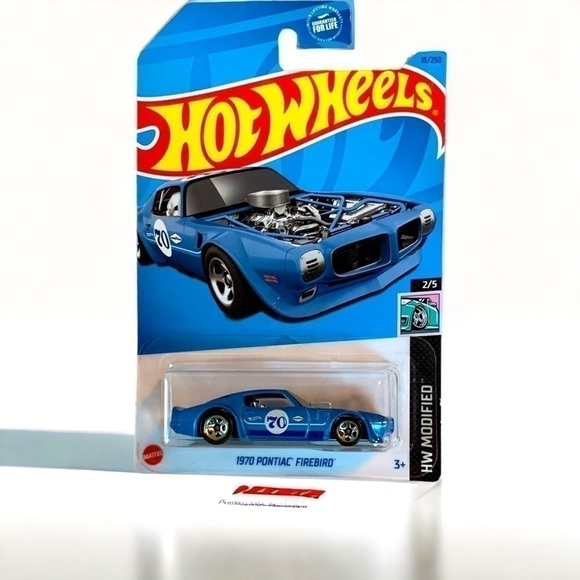 MATTEL Hot Wheels 1970 Pontiac Firebird 2022 HW Modified Collectible (Blue) NIB - Picture 1 of 14